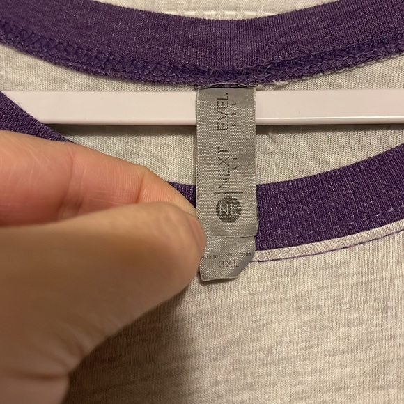 Text Level Baseball T Shirt 3XL - Picture 3 of 3